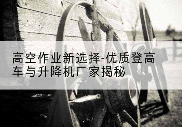 港南登高车厂家-高空作业新选择-优质登高车与升降机厂家揭秘